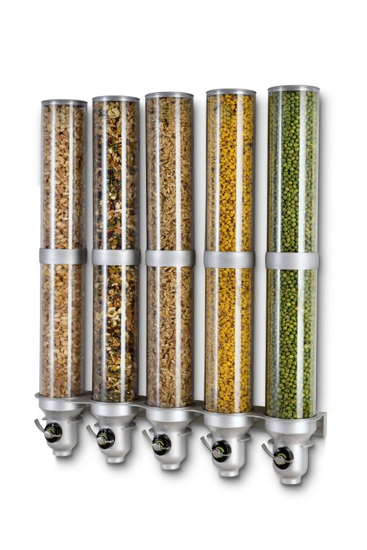 Food Dispense, tall dry foof dispensers, wall mount