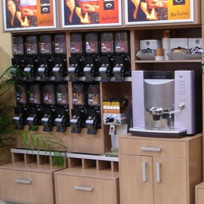 Food Dispense, coffee bean display